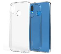 NALIA Funda Silicona Transparente para Huawei P20 Lite - Anti-Amarillo & Antideslizante - Glaze (Carcasa Cristalina, Fina & Antichoque) - Marca Alemana