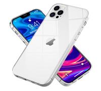 NALIA Funda Silicona Transparente para iPhone 12 Pro MAX - Anti-Amarillo & Antideslizante - Airflex (Carcasa Cristalina, Fina & Antichoque) - Marca Alemana