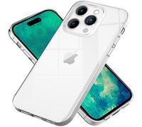 NALIA Funda Silicona Transparente para iPhone 14 Pro - Anti-Amarillo & Antideslizante - Glaze (Carcasa Cristalina, Fina & Antichoque) - Marca Alemana