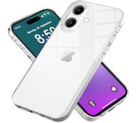 NALIA Funda Silicona Transparente para iPhone 16 Plus - Anti-Amarillo & Antideslizante - Airflex (Carcasa Cristalina, Fina & Antichoque) - Marca Alemana