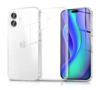 NALIA Funda Silicona Transparente para iPhone 17 - Anti-Amarillo & Antideslizante - Glaze (Carcasa Cristalina, Fina & Antichoque) - Marca Alemana
