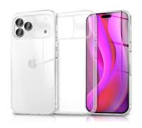 NALIA Funda Silicona Transparente para iPhone 17 Pro MAX - Anti-Amarillo & Antideslizante - Glaze (Carcasa Cristalina, Fina & Antichoque) - Marca Alemana