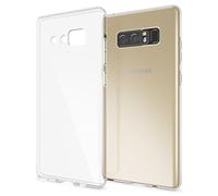 NALIA Funda Silicona Transparente para Samsung Galaxy Note 8 - Anti-Amarillo & Antideslizante - Glaze (Carcasa Cristalina, Fina & Antichoque) - Marca Alemana