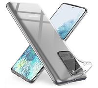 NALIA Funda Silicona Transparente para Samsung Galaxy S20 Ultra - Anti-Amarillo & Antideslizante - Airflex (Carcasa Cristalina, Fina & Antichoque) - Marca Alemana