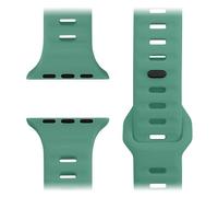 NALIA Motion Correa de Silicona Compatible con Apple Watch Correa iWatch Series SE/10/9/8/7/6/5/4/3/2/1, 38/40/41/42mm, Correa Deportiva Suave con Cierre de Pasador, Color:Verde Abeto