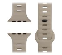 NALIA Motion Correa de Silicona Compatible con Apple Watch Correa iWatch Series SE/10/9/8/7/6/5/4/3/2/1, 38/40/41/42mm, Correa Deportiva Suave con Cierre de Pasador, Color:Marrón Espresso