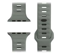 NALIA Motion Correa de Silicona Compatible con Apple Watch Correa iWatch Series Ultra/SE 10 9 8 7 6 5 4 3 2 1, 42/44/45/46/49mm, Correa Deportiva Suave con Cierre de Pasador, Color:Gris Grafito
