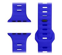 NALIA Motion Correa de Silicona Compatible con Apple Watch Correa iWatch Series Ultra/SE 10 9 8 7 6 5 4 3 2 1, 42/44/45/46/49mm, Correa Deportiva Suave con Cierre de Pasador, Color:Azul Profundo