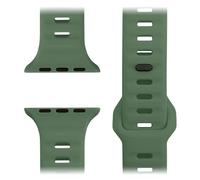 NALIA Motion Correa de Silicona Compatible con Apple Watch Correa iWatch Series Ultra/SE 10 9 8 7 6 5 4 3 2 1, 42/44/45/46/49mm, Correa Deportiva Suave con Cierre de Pasador, Color:Verde Militar