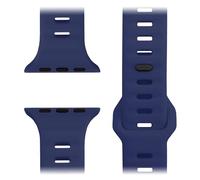 NALIA Motion Correa de Silicona Compatible con Apple Watch Correa iWatch Series Ultra/SE 10 9 8 7 6 5 4 3 2 1, 42/44/45/46/49mm, Correa Deportiva Suave con Cierre de Pasador, Color:Azul Marino