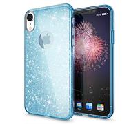 NALIA Purpurina Funda Compatible con iPhone XR, Carcasa Protectora Movil Silicona Ultra-Fina Glitter Gel Bumper, Lentejuela Cubierta Delgado Back-Cover Slim Smart-Phone Case, Color:Turquesa