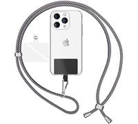 NALIA Universal Cordón Correa para Telefono Movil con Tarjeta, Colorido Cadena para Smart Phone Funda, Cuerda para Colgante Alrededor del Cuello o Hombro, Gancho Metálico, Color:Negro Blanco Panda