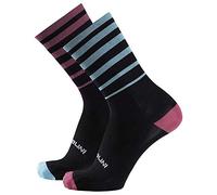 NALINI 03121901100C000.27 GRAVEL SOCKS (CMP) Unisex Adult Socks UNPAIRED/BLACK/CYCLAMEN/BLUE L/XL