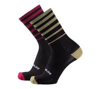 NALINI 03121901100C000.27 GRAVEL SOCKS (CMP) Unisex Adult Socks UNPAIRED/BLACK/GREEN/WINE S/M