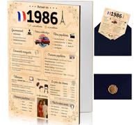 NALKEEZ® Tarjeta de cumpleaños de 40 años, idea de regalo para hombre, mujer, pareja, original. Regalo Humor Fiesta de Cumpleaños Sobre Y Sello De Cera Incluidos.Volver En 1984