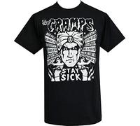 NaLoRa The Cramps Mens T Shirt Vince Ray Stay Sick Psychobilly Album Poison Ivy Bikini, Negro , M