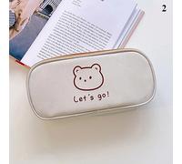 NALsa Bolsas de lápices con Estampado de Oso, Estuches de lápices Simples Bonitos de Dibujos Animados, Material Escolar para Estudiantes, papelería, Caja de lápices, Regalos para niños