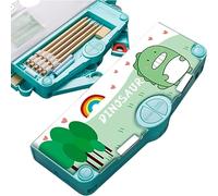 NALsa Caja de papelería Multifuncional Estuche de lápices de Dibujos Animados Lindo Caja de Almacenamiento de papelería Estuche de lápices para Estudiantes Juego de papelería