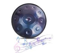 NaLsa Drum de Acero, Tambores de Acero de Manual en D Minor 9/10/12 Notas Instrumentos de Tambores Handpan para con Soporte de Tambor de Bolsa de Viaje para Rendimiento Profesional/10 Tonos/Azul