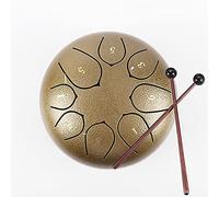 NaLsa Drums de Mano Drum para Niños Tambor de Lengua de Acero 6 Pulgadas 8 Notas Tambores de Acero Tank Tambor Instrumento de Percusión de Tambor con Barras de Bolsas Peligeraciones de Dedos para Prin