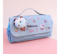 NALsa Estuche de lápices 3D Kawaii Estuche de lápices de 3 Capas Lindo Oso Caja de Almacenamiento Hermosa Útiles Escolares Papelería