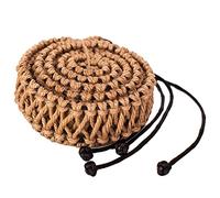 NaLsa Las Cuerdas Trenzadas Hechas a Mano Decoran para el Pan de Mano de 17 Pulgadas/56 Cm, la Cubierta Del Tambor Del Bandeo Del Protector para el Tanque Accesorios de Instrumentos de Percusión Del T