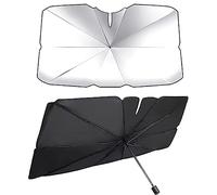 NALSA Parasol Coche Delantero para Renault Master 2010-2023, Rotación de 360° Sombrilla Plegable Protección UV y Aislamiento Térmico Visera Solar Almacenamiento Fácil