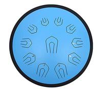 NaLsa Tambor de Lengua de Acero de 18 Pulgadas 22 Notas Tambre de Handpan Drum C Key Música Profesional Panda Tambor con Bolsa de Viaje para Yoga, Meditación, Musicoterapia/Azul