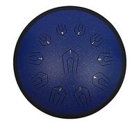 NaLsa Tambor de Lengua de Acero de 18 Pulgadas 22 Notas Tambre de Handpan Drum C Key Música Profesional Panda Tambor con Bolsa de Viaje para Yoga, Meditación, Musicoterapia/Armada