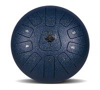 NaLsa Tambor de Panda de 11 Notas de 10 Pulgadas, Instrumentos de Tambores de Acero para Niños Y Adultos Principiantes, Tambor de Tambor de Lengua con Mazos de Tambor Y Mangas de Los Dedos, Oscuridad/