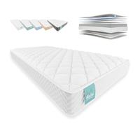 NALUI - Colchón Viscoelástico 160x200 One 15 con Firmeza Media y Grosor 15cm. Capa Viscoelástica Cloudfeel, Tejido Transpirable 3D Air Path y Multicapa 8 Airsoftpro. Fabricado en España, Blanco