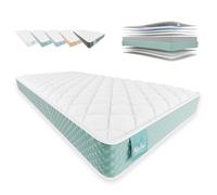 NALUI - Colchón Viscoelástico 200x200 One 15 con Firmeza Media y Grosor 15cm. Capa Viscoelástica Cloudfeel, Tejido Transpirable 3D Air Path y Multicapa 8 Airsoftpro. Fabricado en España, Aguamarina