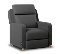 Nalui - Sillón Relax Reclinable One Fabric (77x87x95cm) con Apertura Push Manual y Estructura Reforzada. Sillón para el Salón Tapizado en Tela con Reclinación 160º Gris Marengo