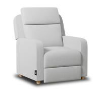 Nalui - Sillón Relax Reclinable One Fabric (77x87x95cm) con Apertura Push Manual y Estructura Reforzada. Sillón para el Salón Tapizado en Tela con Reclinación 160º Gris Claro