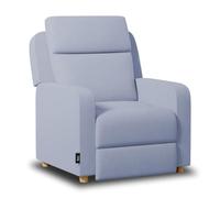 Nalui - Sillón Relax Reclinable One Fabric (77x87x95cm) con Apertura Push Manual y Estructura Reforzada. Sillón para el Salón Tapizado en Tela con Reclinación 160º Azul Celeste