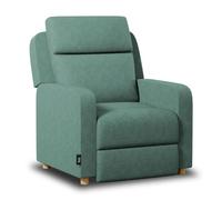 Nalui - Sillón Relax Reclinable One Fabric (77x87x95cm) con Apertura Push Manual y Estructura Reforzada. Sillón para el Salón Tapizado en Tela con Reclinación 160º Verde