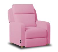 Nalui - Sillón Relax Reclinable One Fabric (77x87x95cm) con Apertura Push Manual y Estructura Reforzada. Sillón para el Salón Tapizado en Tela con Reclinación 160º Rosa