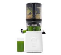 Nama J2 - Exprimidor de prensa en frío, autoalimentable para operación manos libres con tolva de boca ancha para carga completa de recetas, exprimidor masticante sin residuos para más jugo, menos