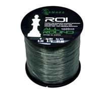 Namaka® Fil ROI Fluorocarbono Recubierto línea de pesca All Round MT 1000 Diámetro de 0,20 a 0,80 (Ø 0,60 mm - 22,31 kg - 1000 m, Monofilamento ROI VERt)
