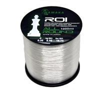 Namaka® Hilo ROI Fluorocarbon Coating línea de pesca All Round MT 1000 Diám. de 0,20 a 0,80 (Ø 0,25 mm - 4,77 kg - 1000 m, monofilamento roi cristal)