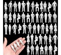 Namalu 80 Personajes en Miniatura para Modelismo 1:50 Escala Figuras de Diorama Figuritas de Personas Blancas sin Pintar Mini Maquetas Arquitectónica Modelos de Personas para Escenas Trenes