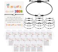 Namalu Juego de 30 pulseras de regalo de clase de 2026, pulseras ajustables de la amistad con estrellas para regalos de fin de curso, pulsera de estrellas con tarjetas, bolsas de organza, regalos para