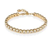 namana Pulsera de Tenis en Oro para Mujer. Pulsera de Acero Inoxidable con Cristales de Swarovski. Pulsera Bañada en Oro de 8 Quilates con Caja de Regalo (21)