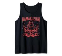 Namasleigh Divertido Papá Noel Navidad Camiseta sin Mangas