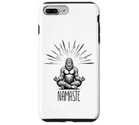 Namaste Bigfoot Yoga Meditación Funny Bigfoot Yoga Pose Carcasa para iPhone 7 Plus/8 Plus