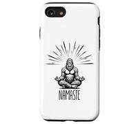 Namaste Bigfoot Yoga Meditación Funny Bigfoot Yoga Pose Carcasa para iPhone SE (2020) / 7/8