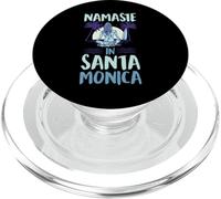 Namaste En Santa Mónica Beach Lindo Yoga En La Playa PopSockets PopGrip para MagSafe
