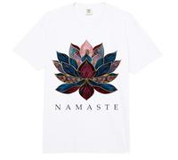 Namaste Flor De Loto Budismo Zen Yogi Budista Buda Yoga Comfort Colors Adult Heavyweight T-Shirt