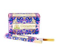 Namaste India Incienso Agarbatti Pack de 12-240 Varillas en Total - Relajación Aromática, Fragancia para Meditación y Yoga, Hecho a Mano en India (Canela)