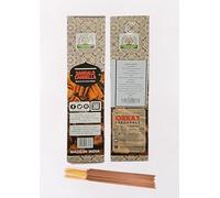 Namaste India Sándalo + Canela Varillas de Incienso Hexa 6 Paquetes de 20 Varillas de para Hogar, Oficina, Yoga, Meditación, Relajación y Curación (120 unidades)